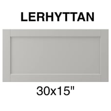 IKEA LERHYTTAN 30x15 Drawer front light gray 304.616.17