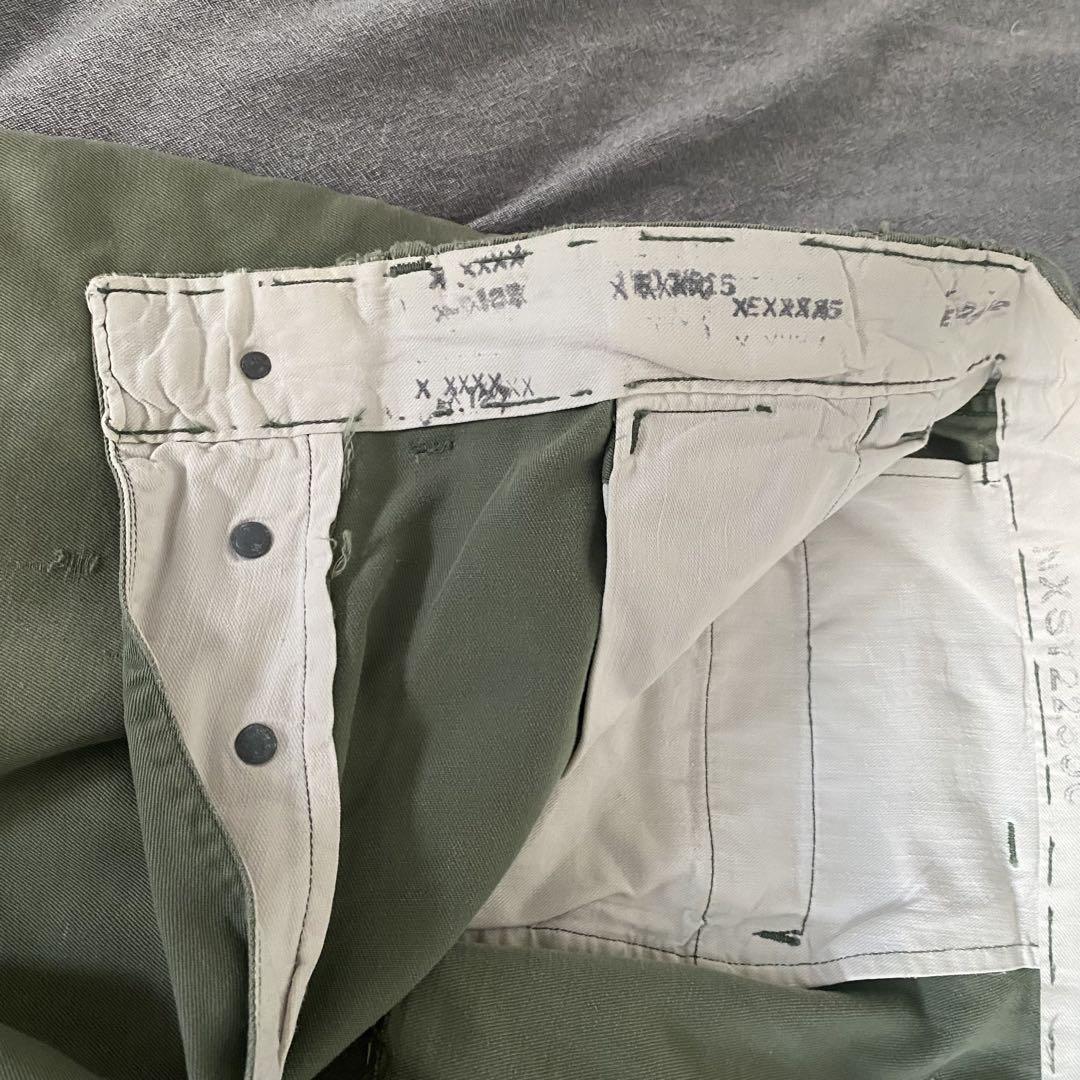 US ARMY M-43 HBT CARGO PANT 40S 「13スターボタン、ステンシル