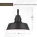 Sea Gull 8737401-12 Transitional One Light Outdoor Wall Lantern from Barn Light