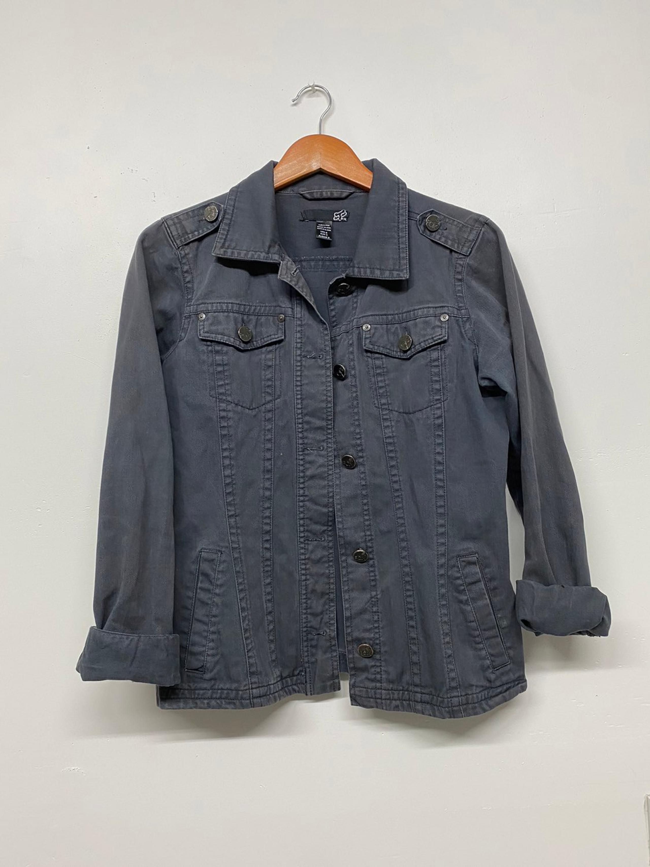 FOX Denim Jacket, Grey, S