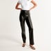 Abercrombie and Fitch vegan leather 90’s straight high rise pants