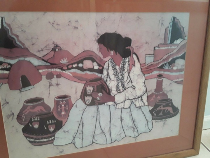 Native American Girl Painting
