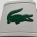 Lacoste croco sliders in white / green- NWT- Men 12/ EUR 46