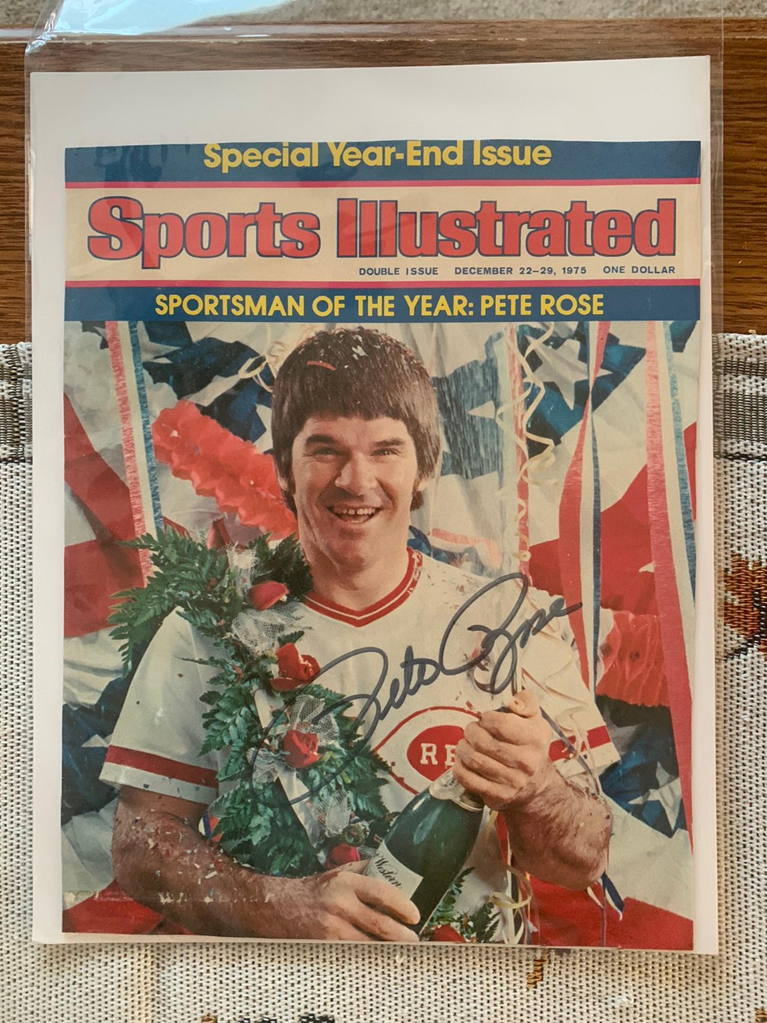 Pete Rose Autographed SI's