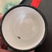 Finel Finland Arabia Vintage Lintu Bird Mug Enamel Cup Red Orange MCM vintage