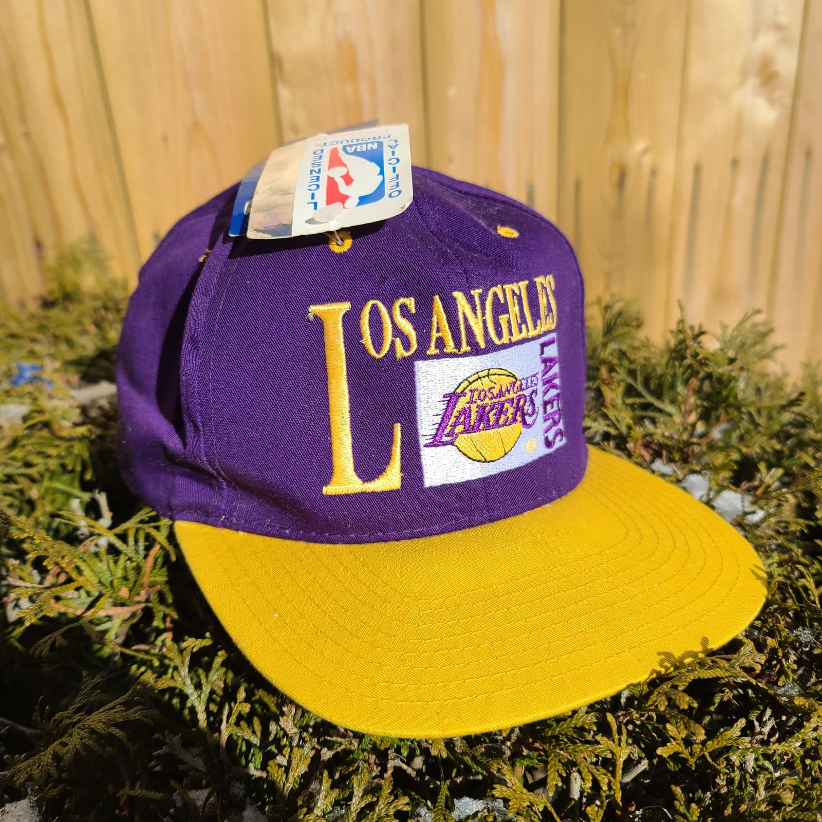 NWT Vintage 90s Drew Pearson Los Angeles Lakers Snapback