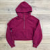 Lululemon Scuba Oversized Half Zip Hoodie Thumbhole Pullover Raspberry XS/S READ