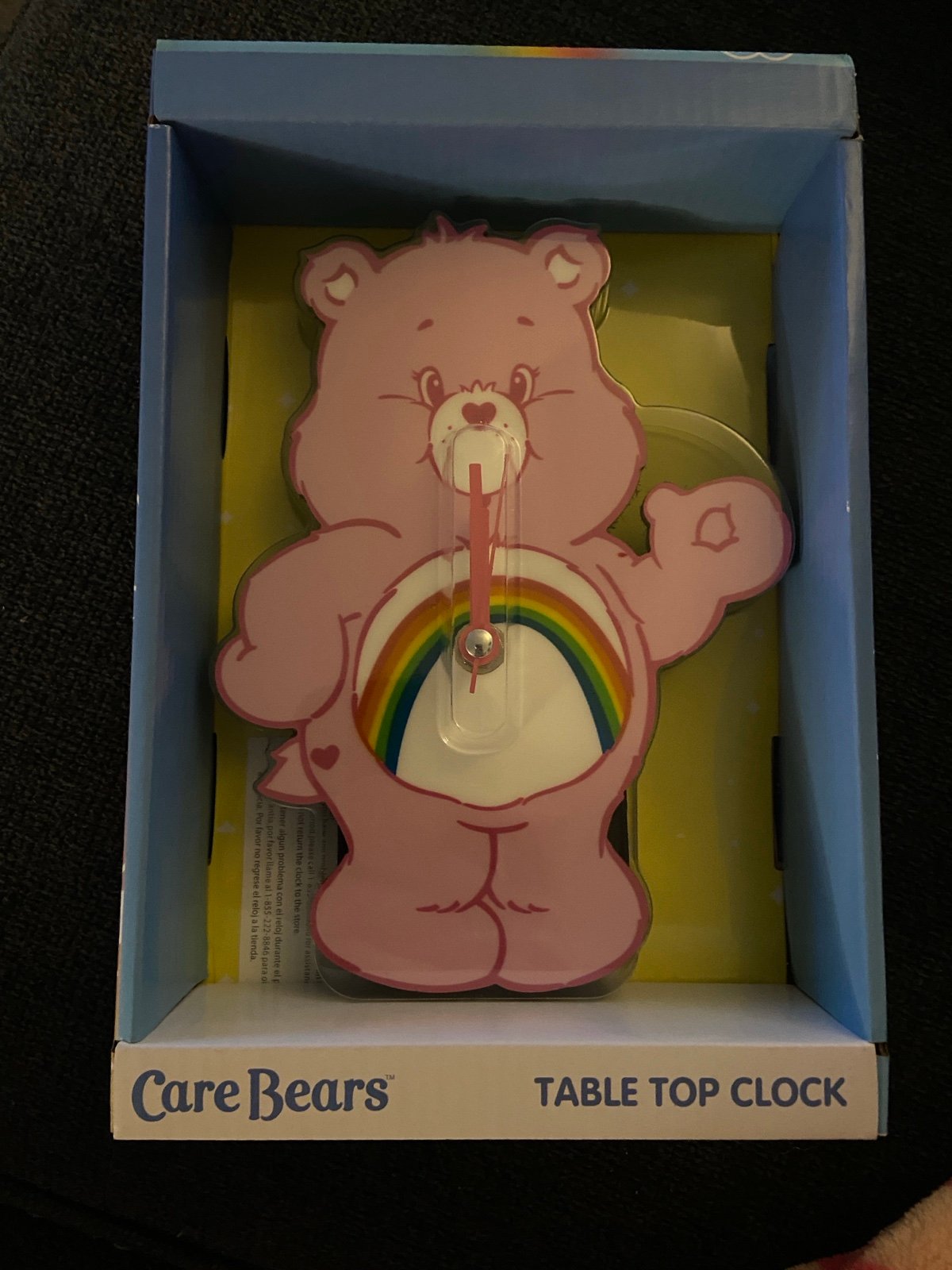 Care bear clock new pink care bear