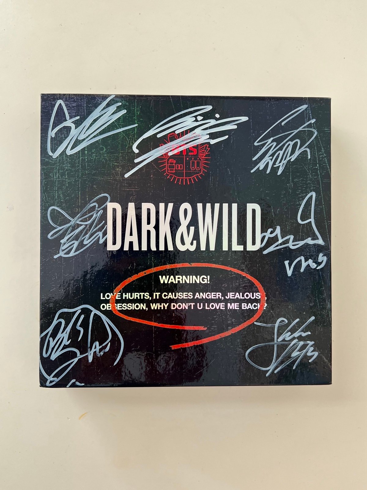 BTS Dark & Wild Signed Album - 7 members