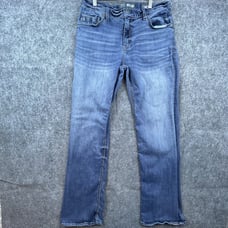 Buckle BKE Jeans Mens 34 Long Jake Bootleg Stretch Whiskers Casual Workwear