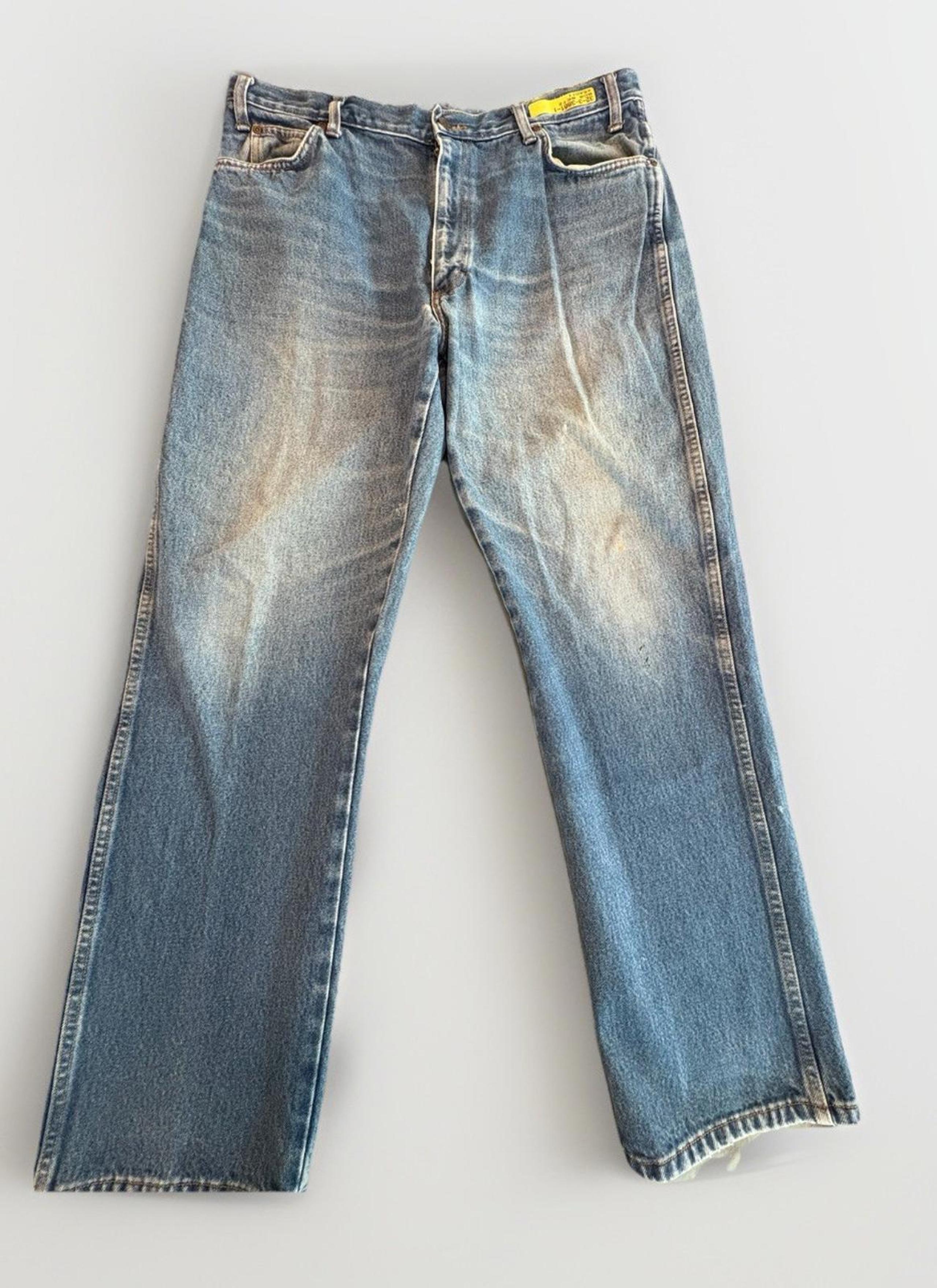 Dickies Jeans 38x32 Blue Denim Relaxed Fit Straight Workwear (A9)