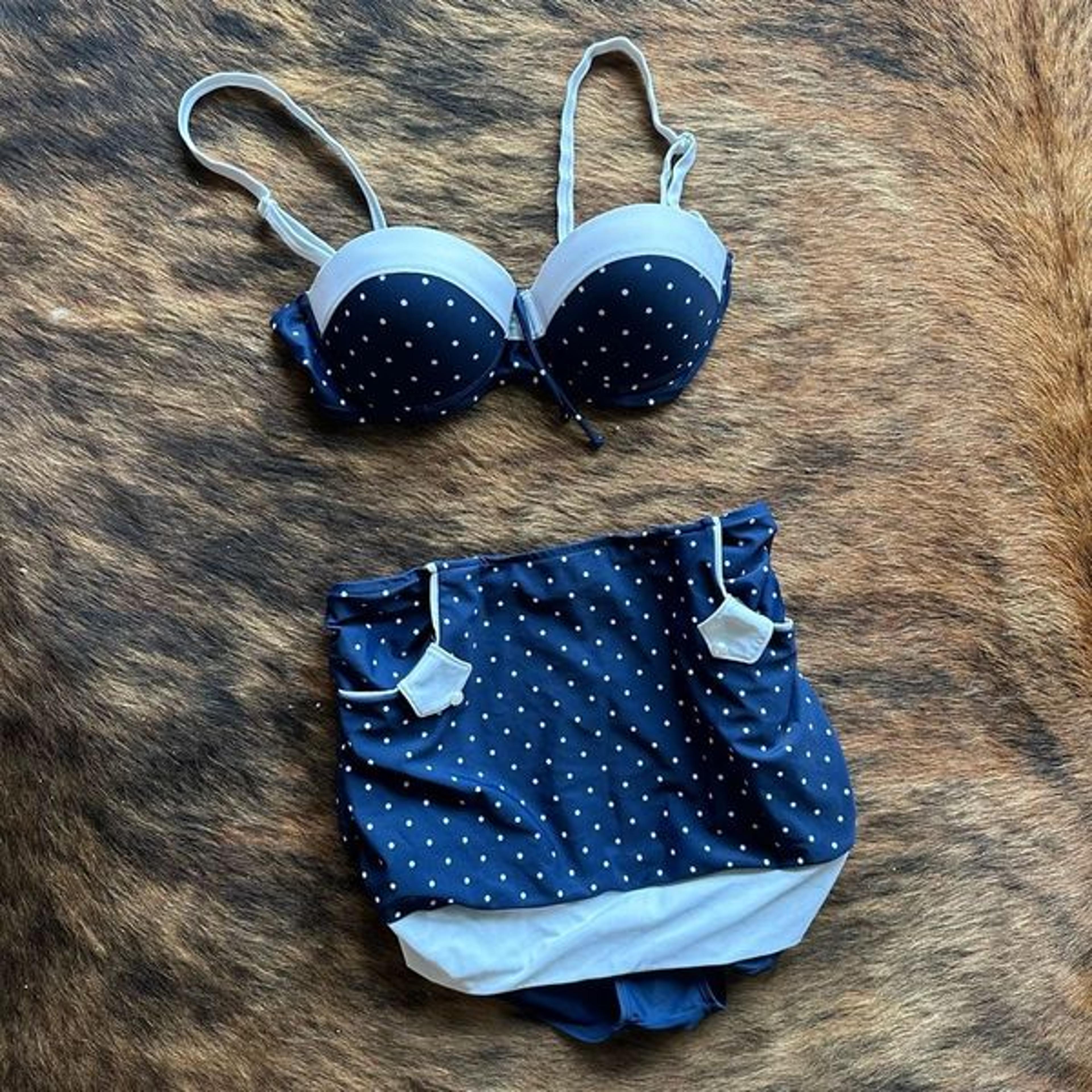 Unique Vintage Retro/Pin-Up Polkadot Bikini Discontinued Two Piece