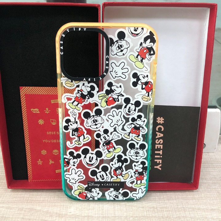 dv casetify iphone 11 pro max Disney Micky Apple Border gradient