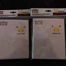 25th anniversary binder/jumbo pikachu!