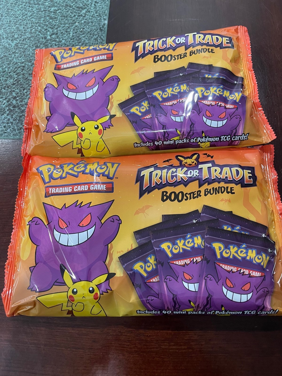 Lot Of 2 Pokemon TCG Halloween Trick or Trade BOOster Bundle 40 Packs Per Bag