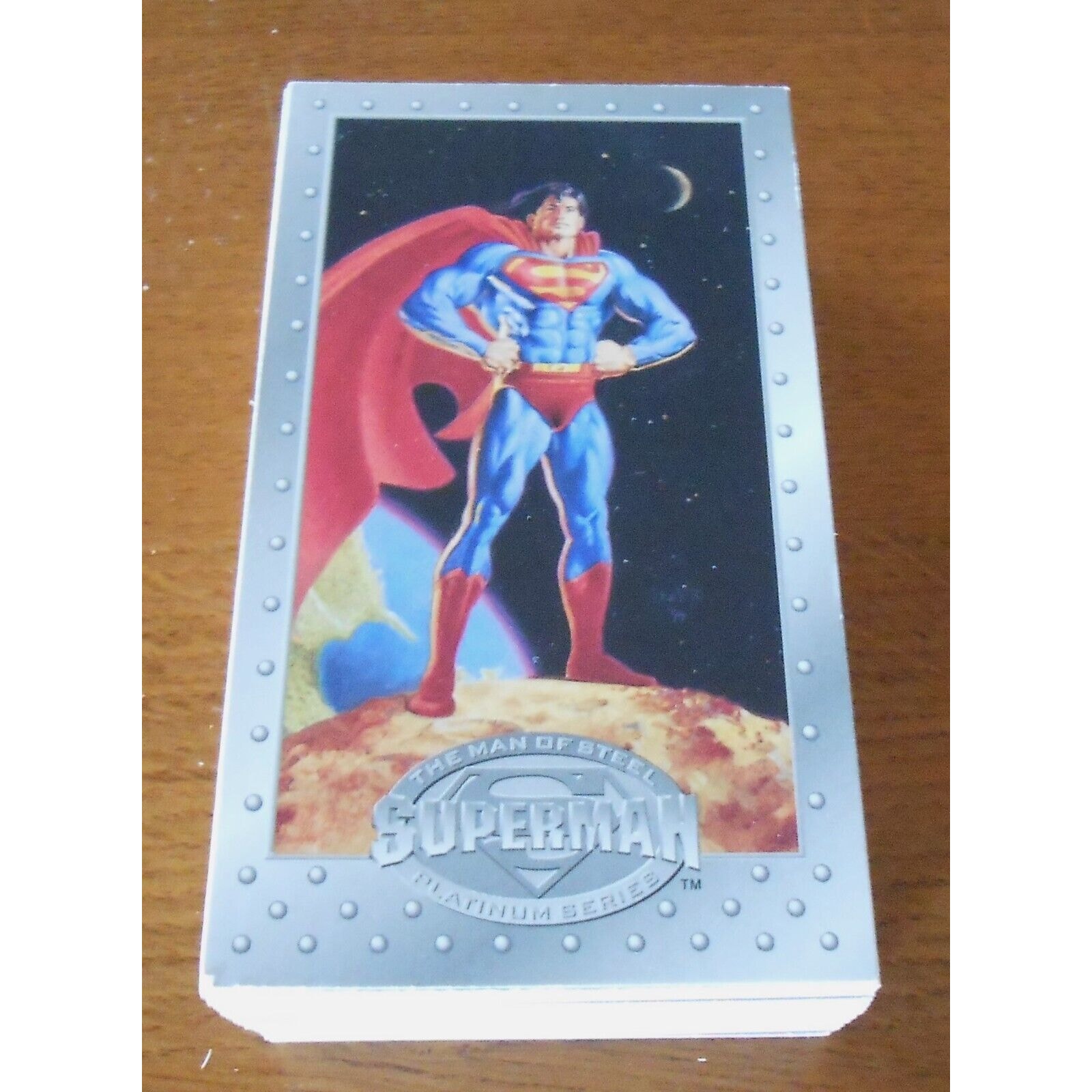 1994 Skybox Superman The Man of Steel Platinum Series Full 90 Card Set