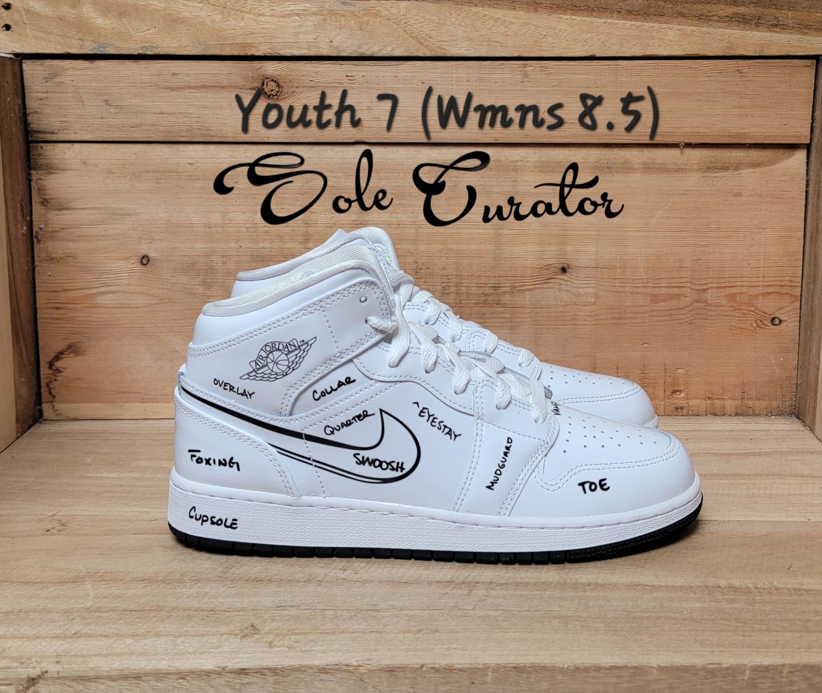 Air Jordan 1 Mid SS 7Y/8.5W
