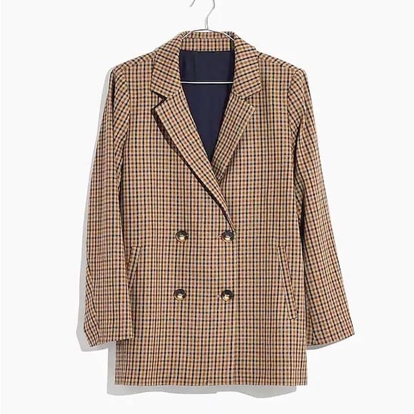 Madewell Caldwell Blazer in Desert Check