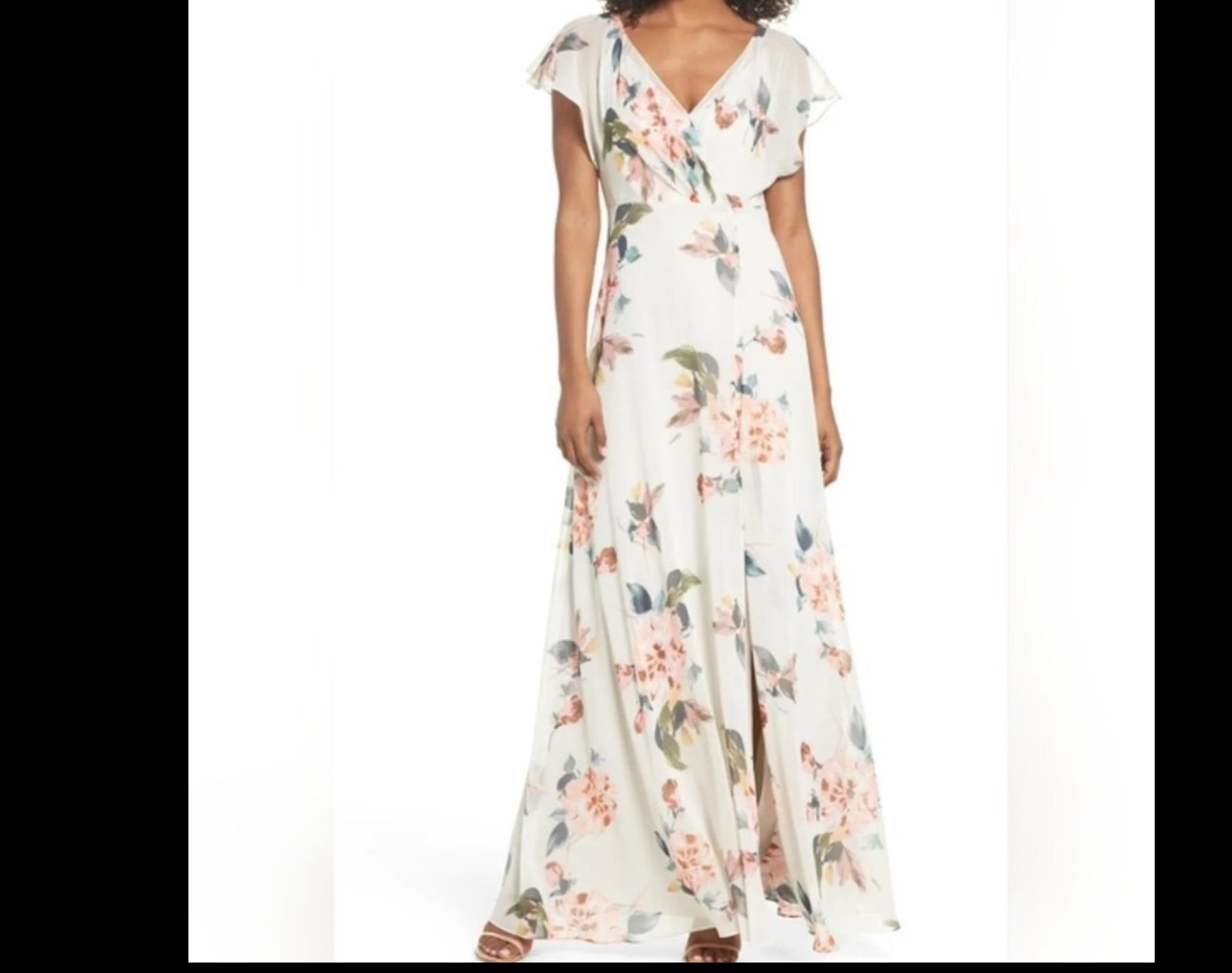 Jenny Yoo Alanna Ohana Floral Dress Women's Size 8