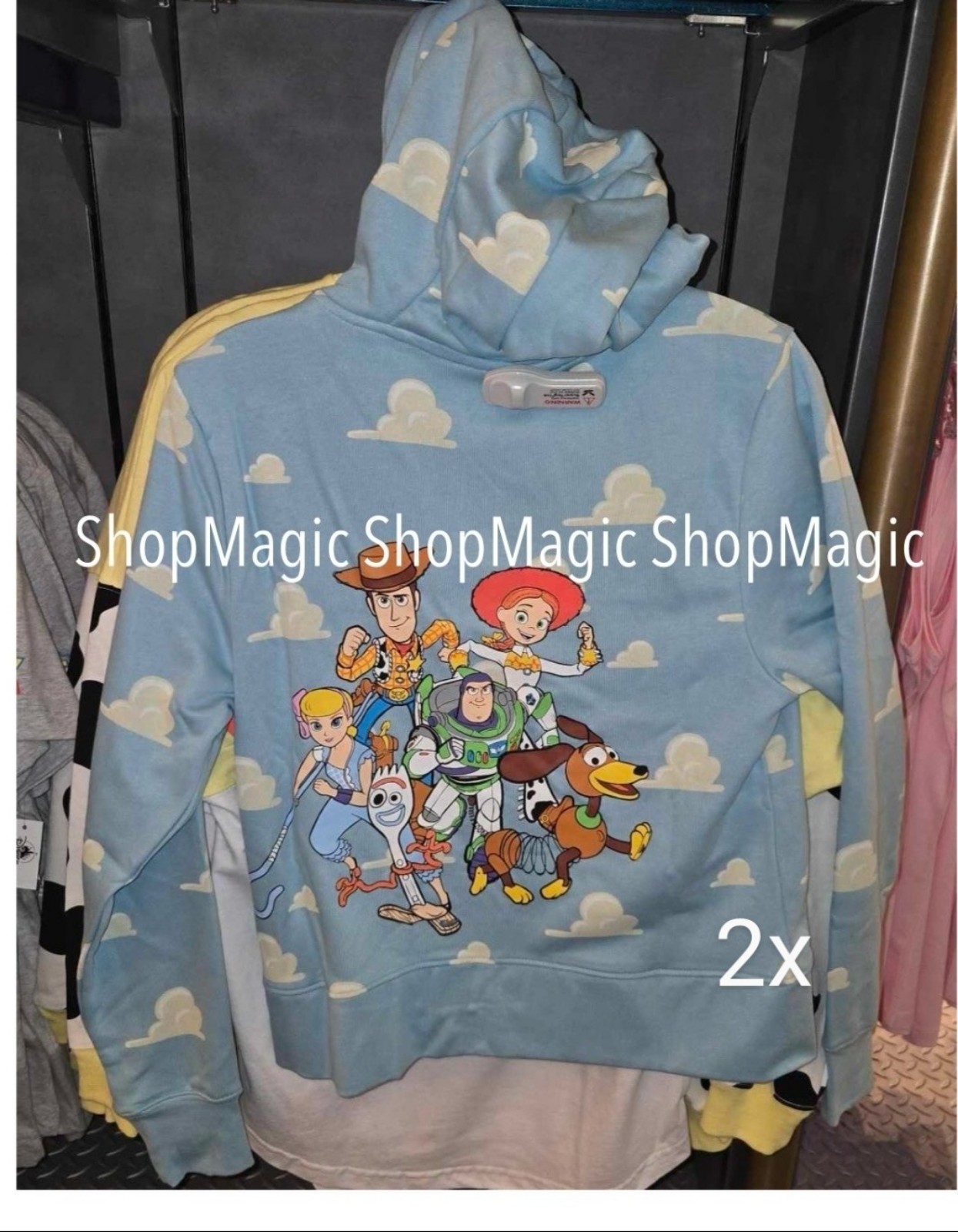 Disney Parks Disney Pixar Toy Story Cloud Zip Up Hoodie- Rex Alien Sheep