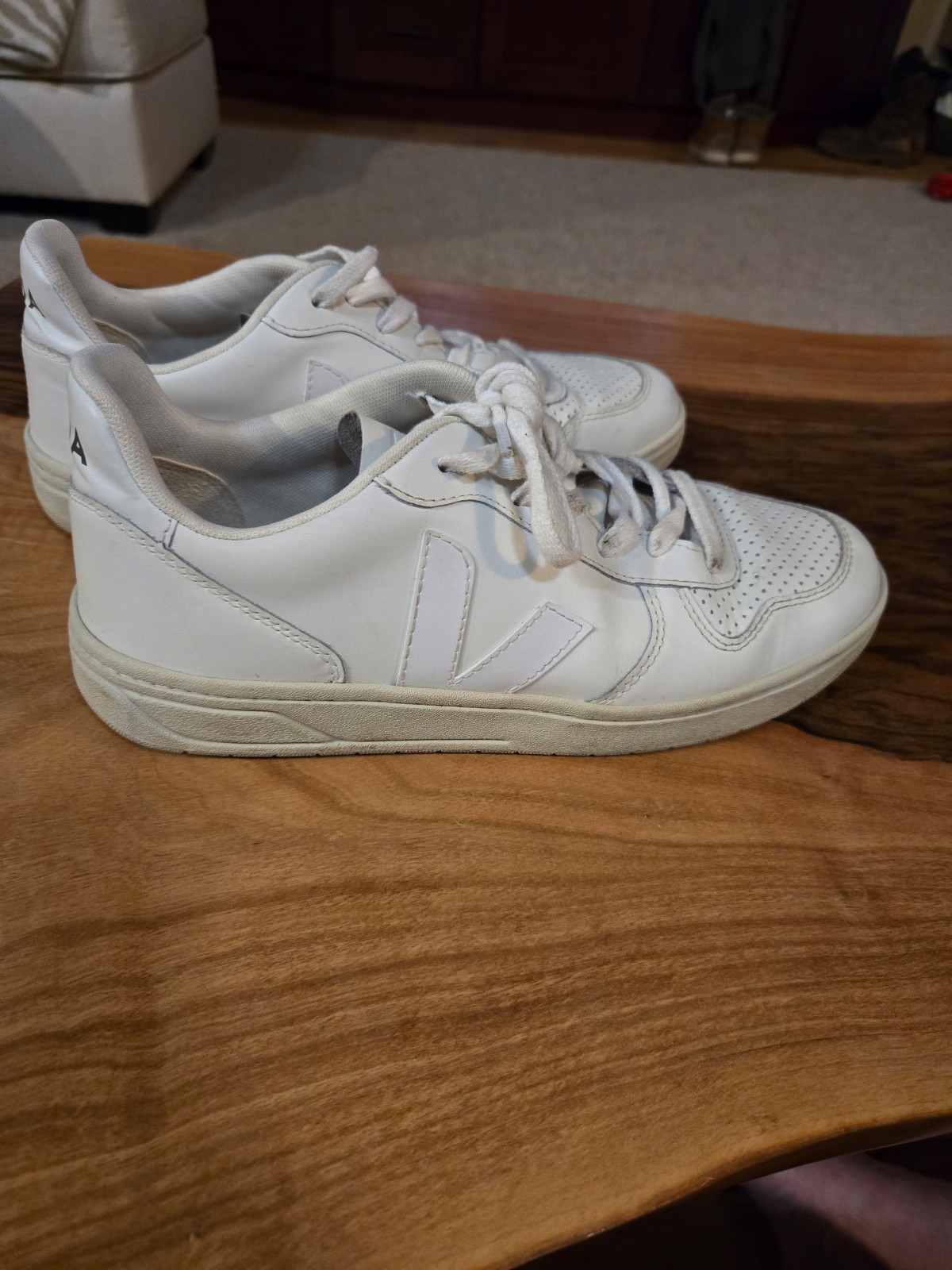Veja V-10 leather sneaker
