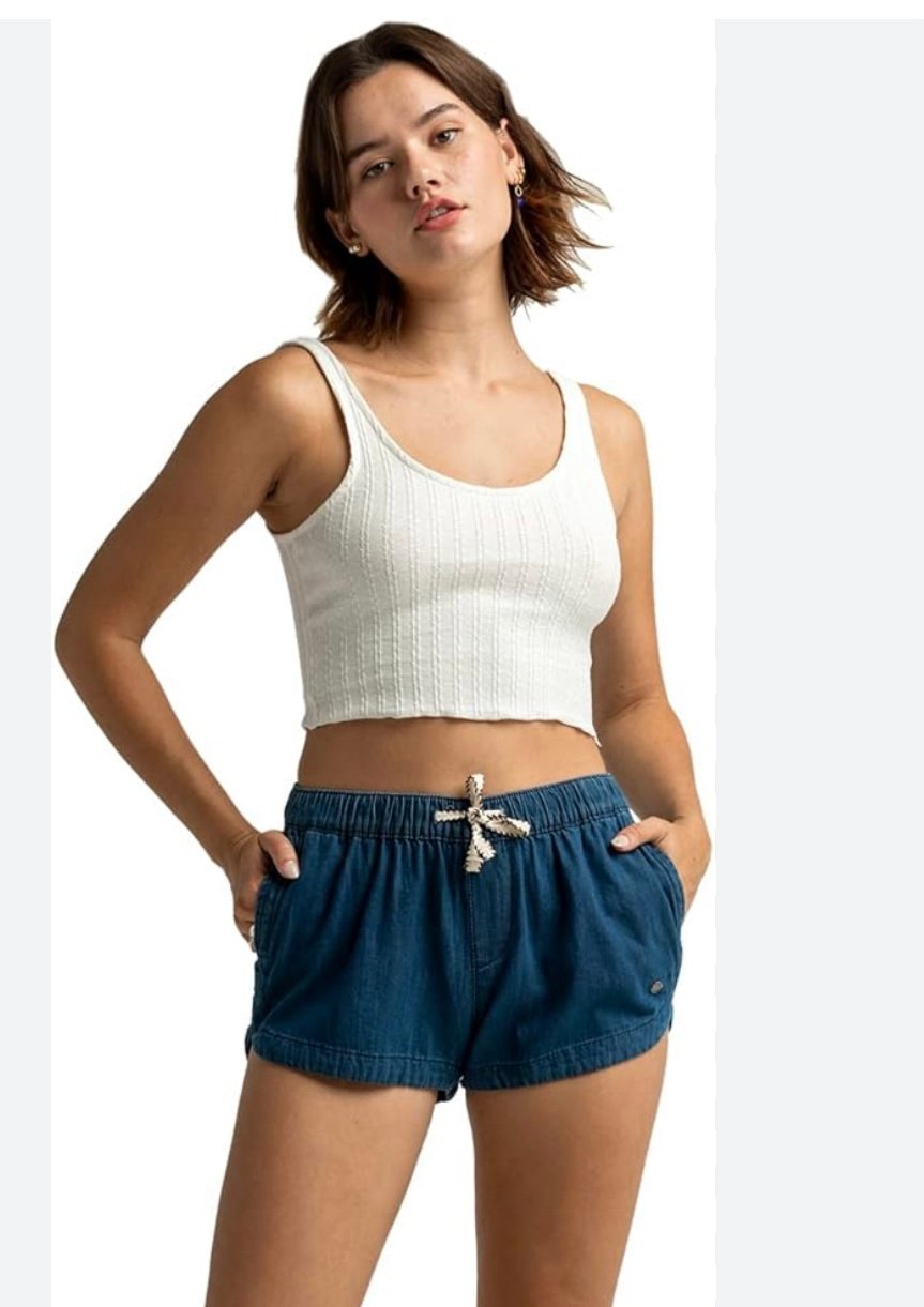 Roxy New Impossible Denim Mid Shorts