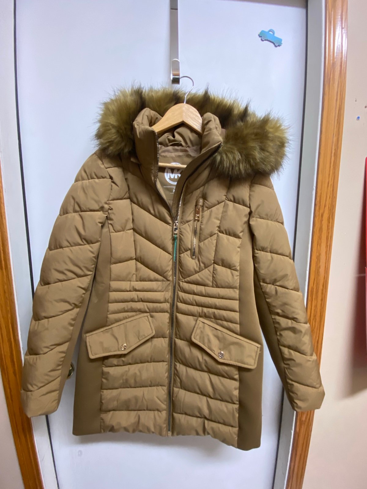 michael michael kors quilted satin puffer