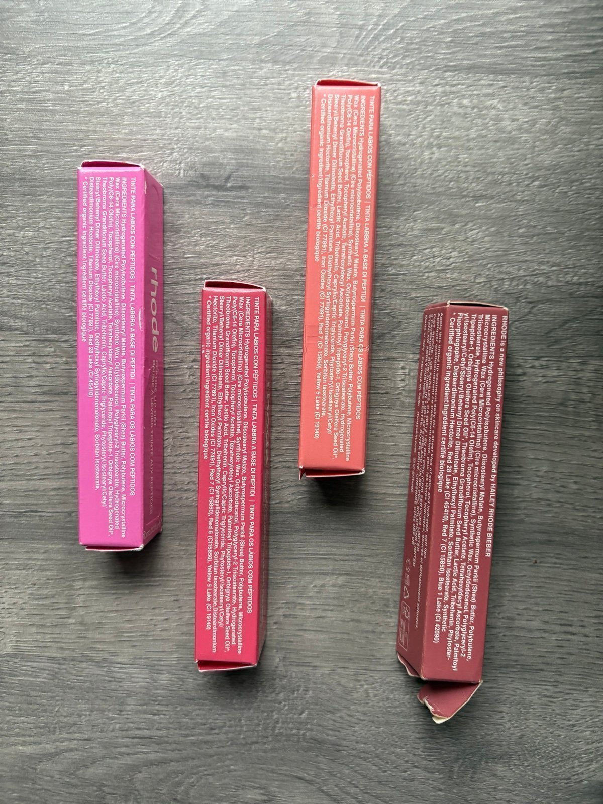 NEW + AUTHENTIC rhode tints in shortcake, peach pit, guava