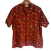 Duluth Trading Orange Hemp Organic Outdoor Motif Button Front Shirt Size XL