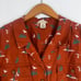 Duluth Trading Orange Hemp Organic Outdoor Motif Button Front Shirt Size XL