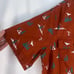 Duluth Trading Orange Hemp Organic Outdoor Motif Button Front Shirt Size XL