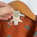 Duluth Trading Orange Hemp Organic Outdoor Motif Button Front Shirt Size XL