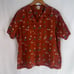 Duluth Trading Orange Hemp Organic Outdoor Motif Button Front Shirt Size XL