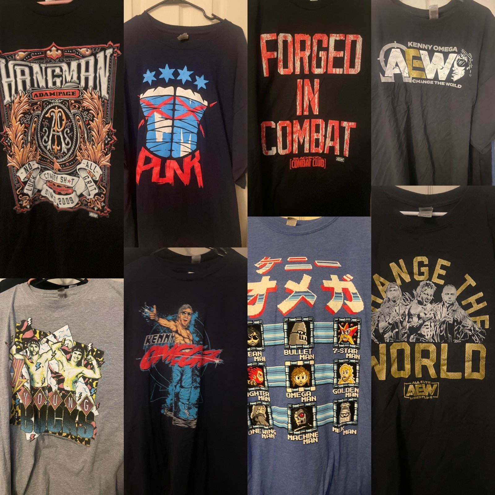 AEW shirt bundle 3XL