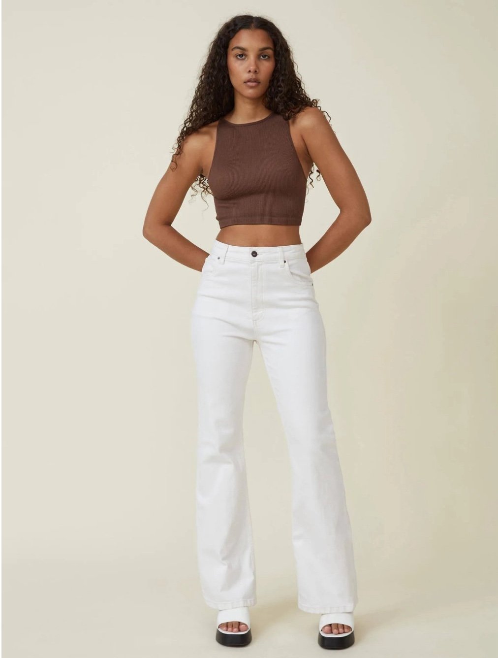 cotton on white original flare jeans
