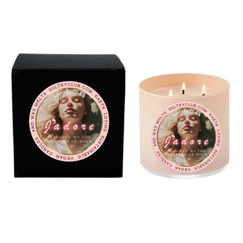 3 Wick Candle Inspired by J'Adore