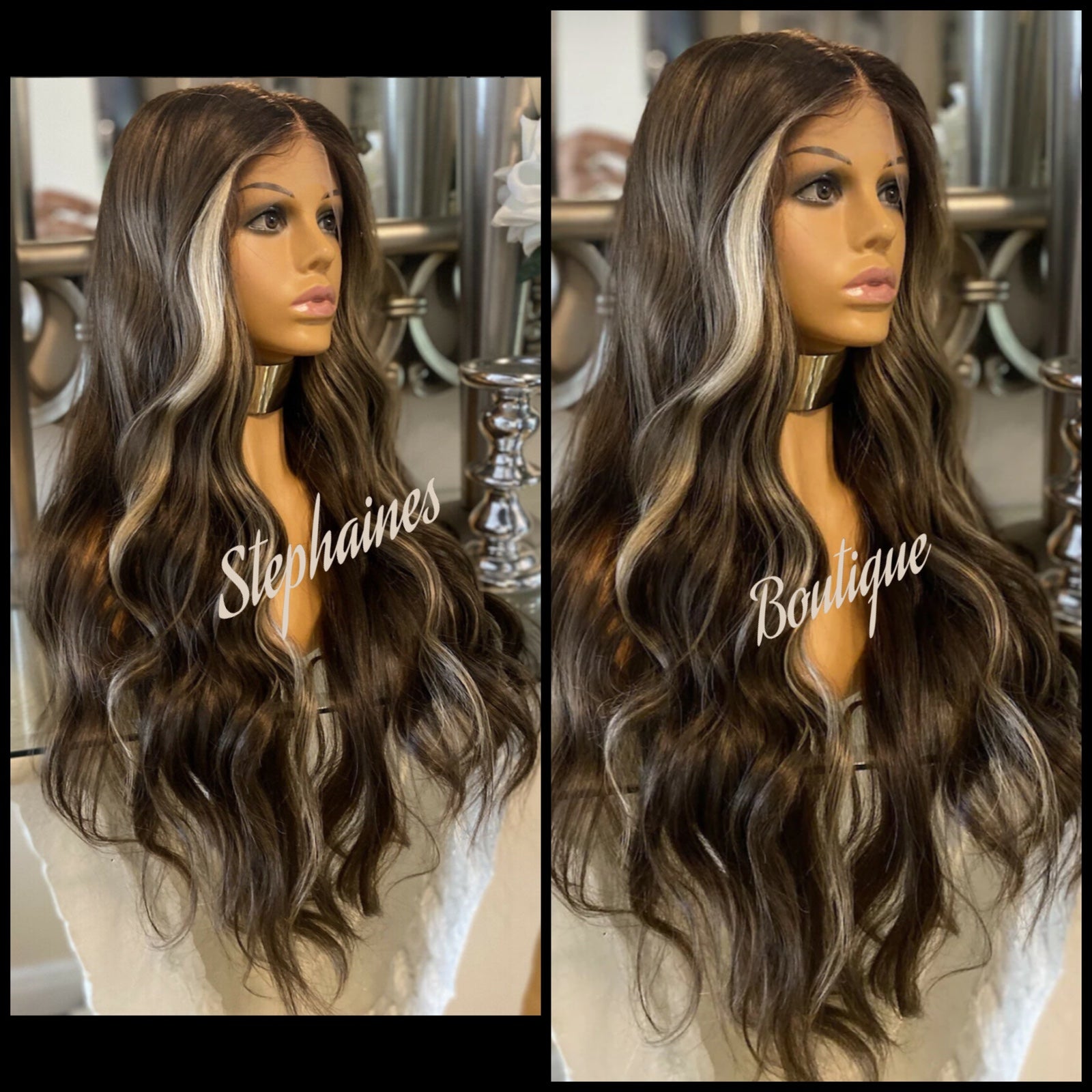 Human Hair Blended lace front wig