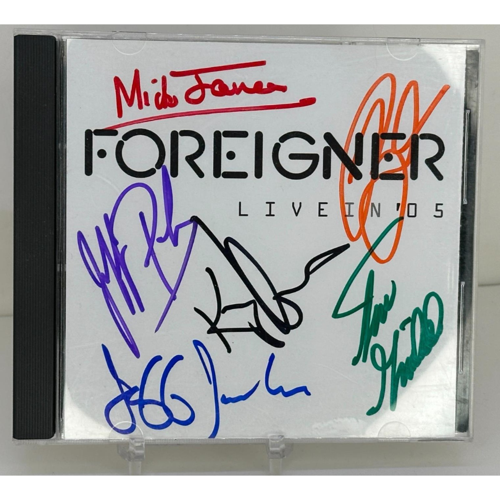 Foreigner “Live In ‘05” CD - Autographed By The Band Mick Jones, Pilson, Bonham