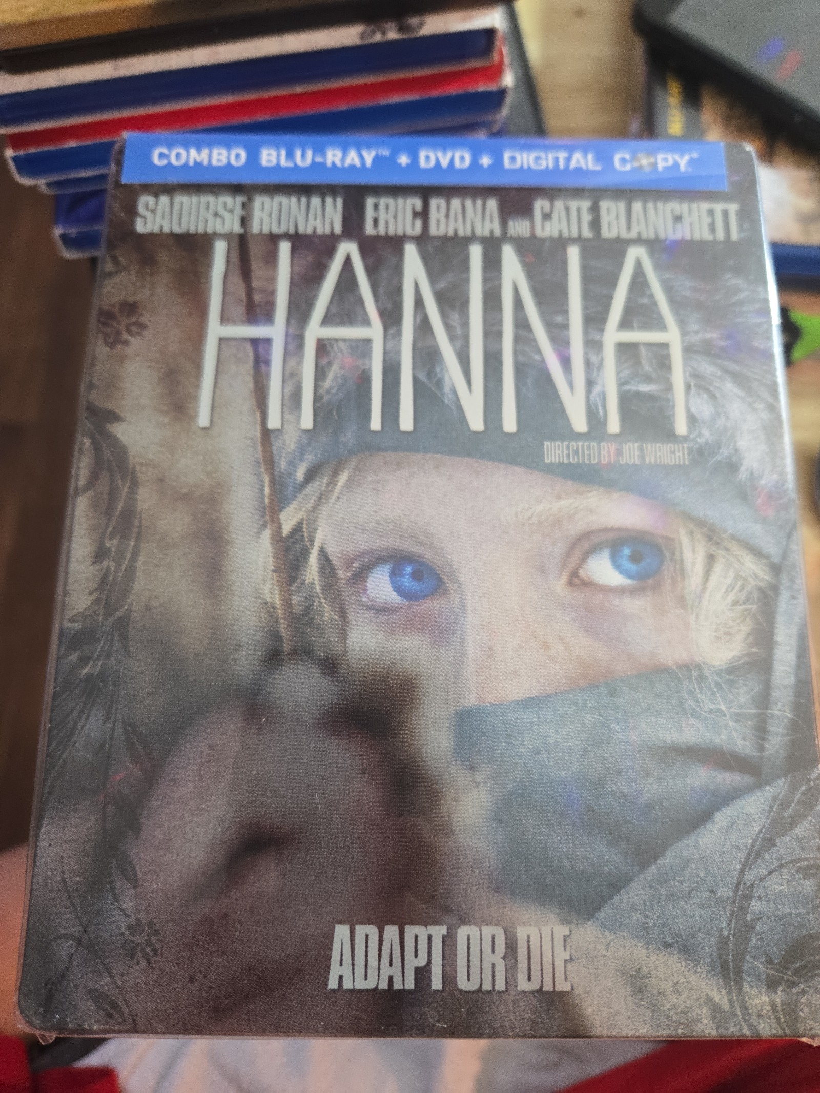 Hanna Blu-ray + DVD Like New Steelbook Cate Blanchett, Eric Bana