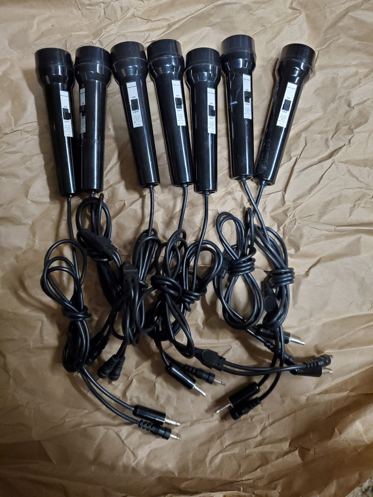 8 Vintage Radio Shack Dynamic Microphone Twin Jack For Tape Recorder 33-1067
