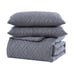 Larch 3 Piece Queen Comforter Set Gray