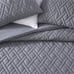 Larch 3 Piece Queen Comforter Set Gray
