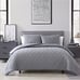 Larch 3 Piece Queen Comforter Set Gray
