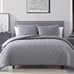 Larch 3 Piece Queen Comforter Set Gray