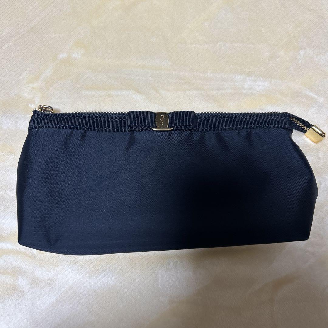 Ferragamo Black Nylon Pouch