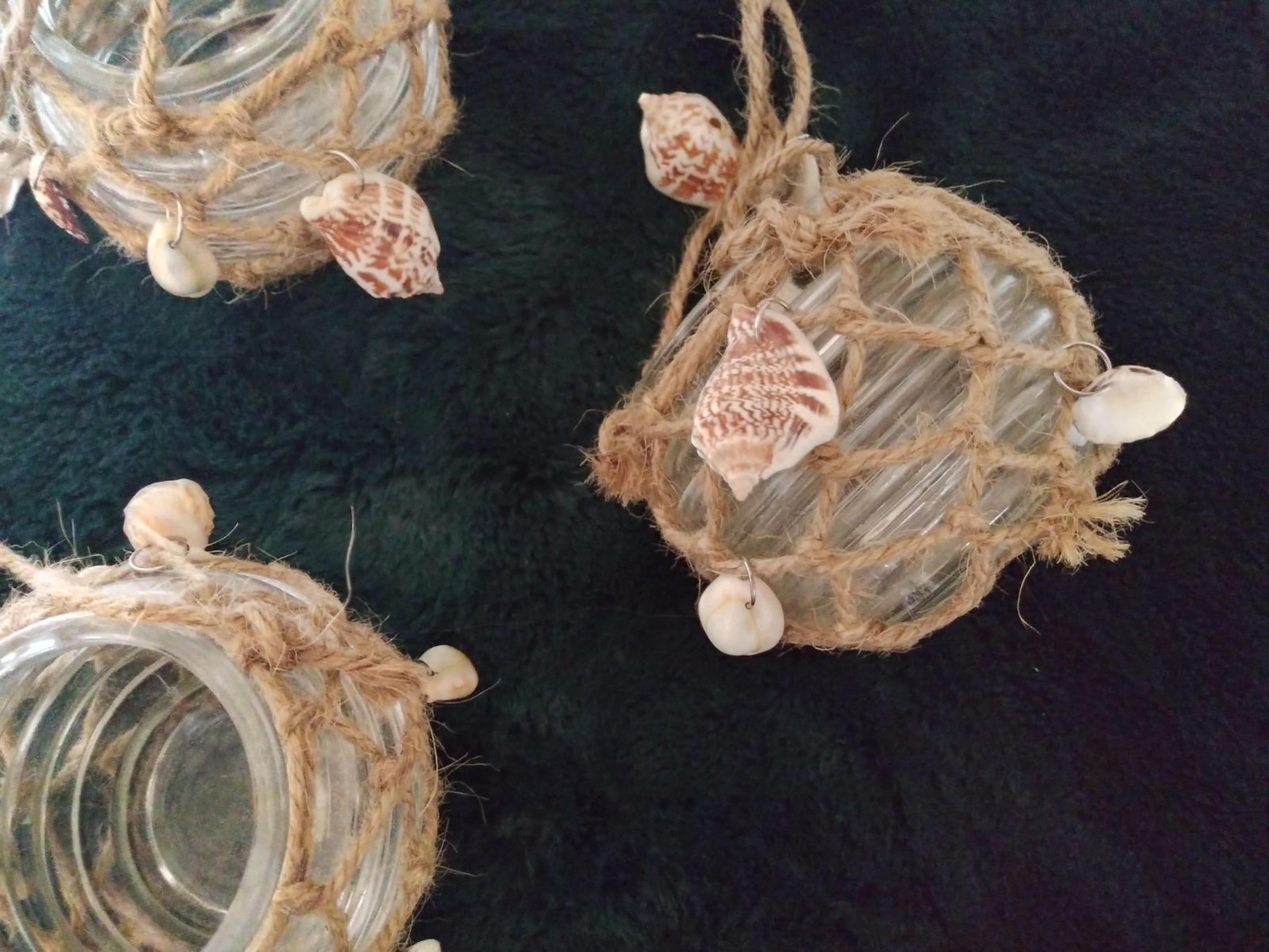 Nautical candle holders