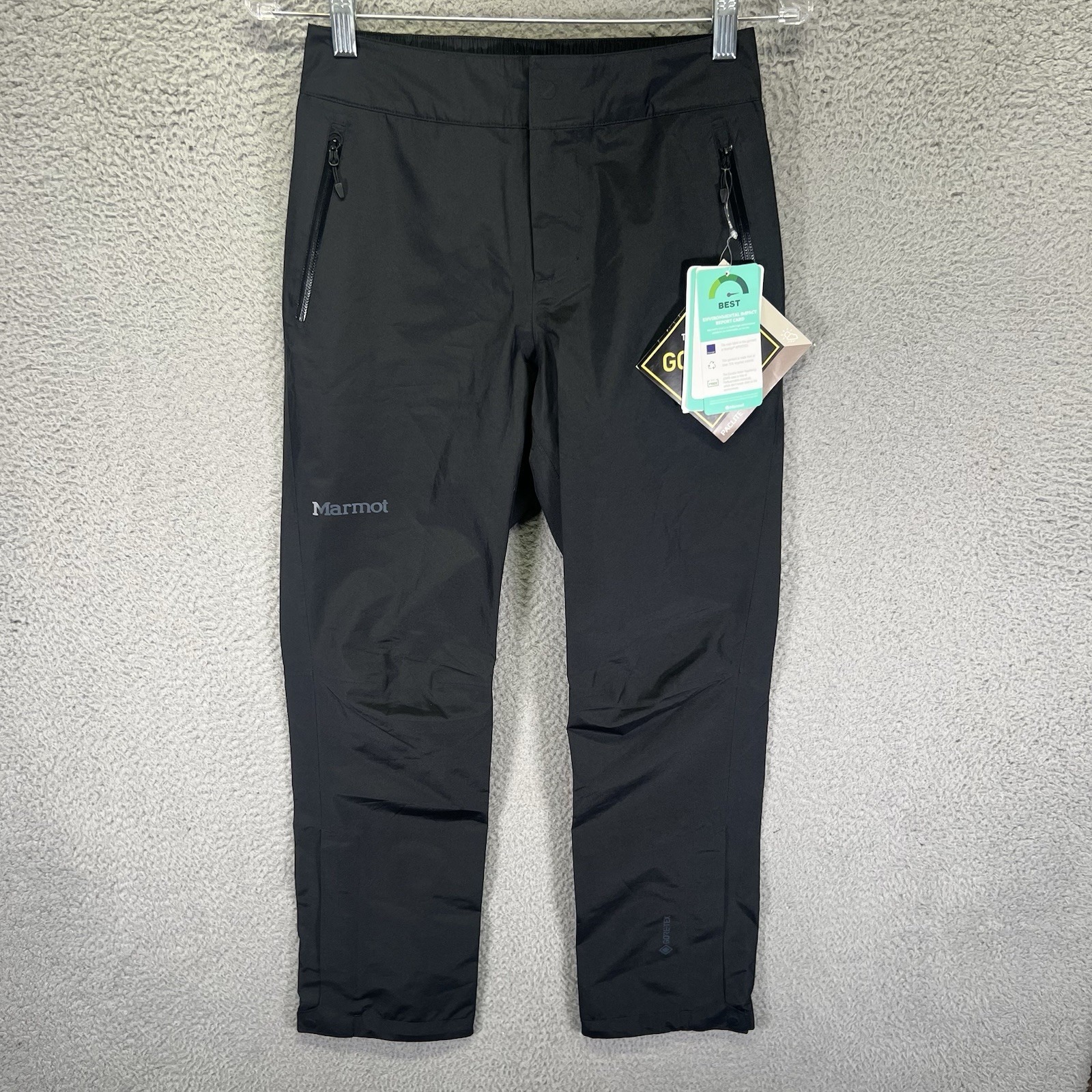 Marmot Pants Womens XS Black Minimalist Gore Tex Paclite Hiking Outdoors