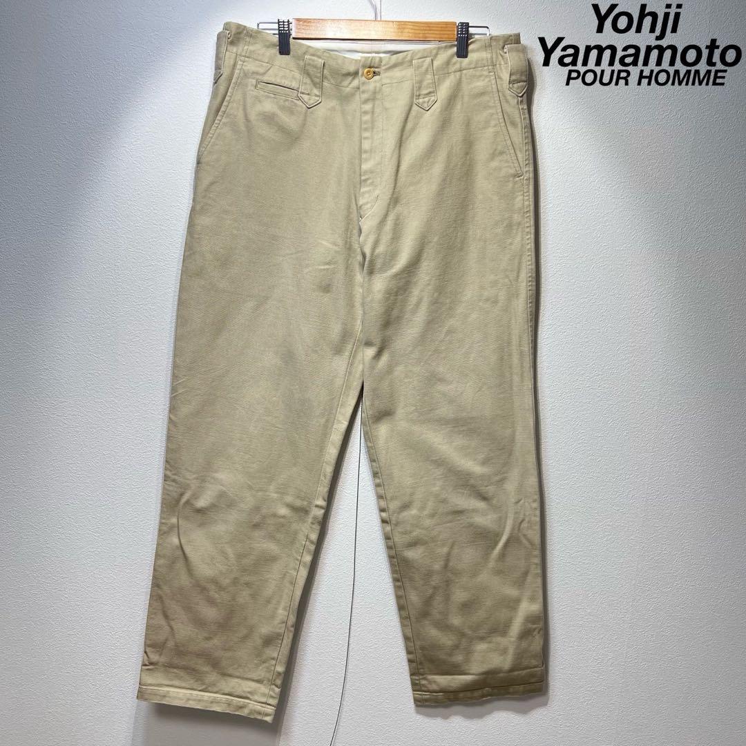 Rare Yohji Yamamoto Pour Homme High-Quality Wide Chino Design Work Pants 6