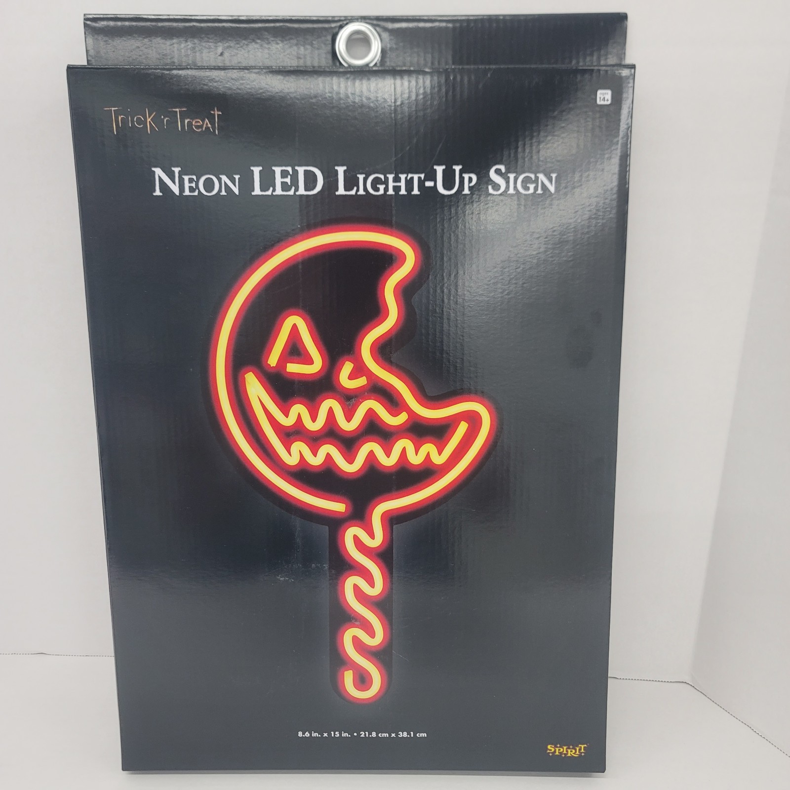 Trick 'r Treat Lollipop Neon LED Light-Up Sign Spirit Halloween