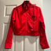 adidas Originals by Alexander Wang Red Crop Track Jacket